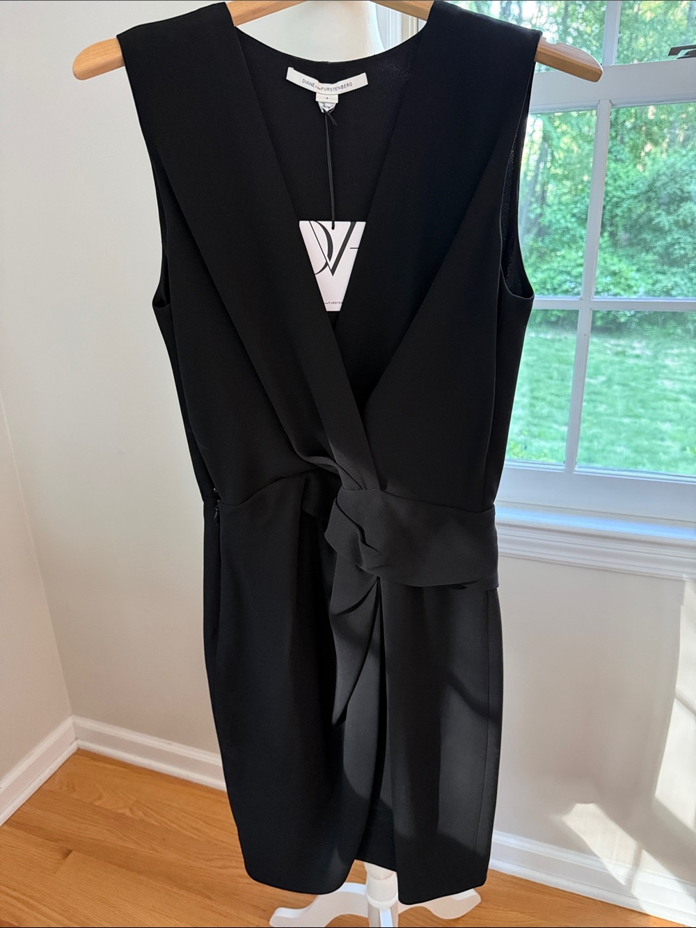 DIANE VON FURSTENBERG Beyatta Crepe Ruched Detail Dress Size 8 #D5981224R12
